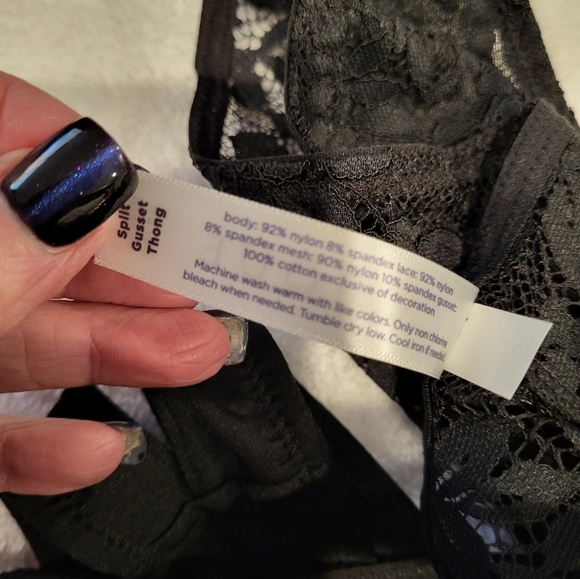 PLUS Crotchless Thong - Picture 12 of 13